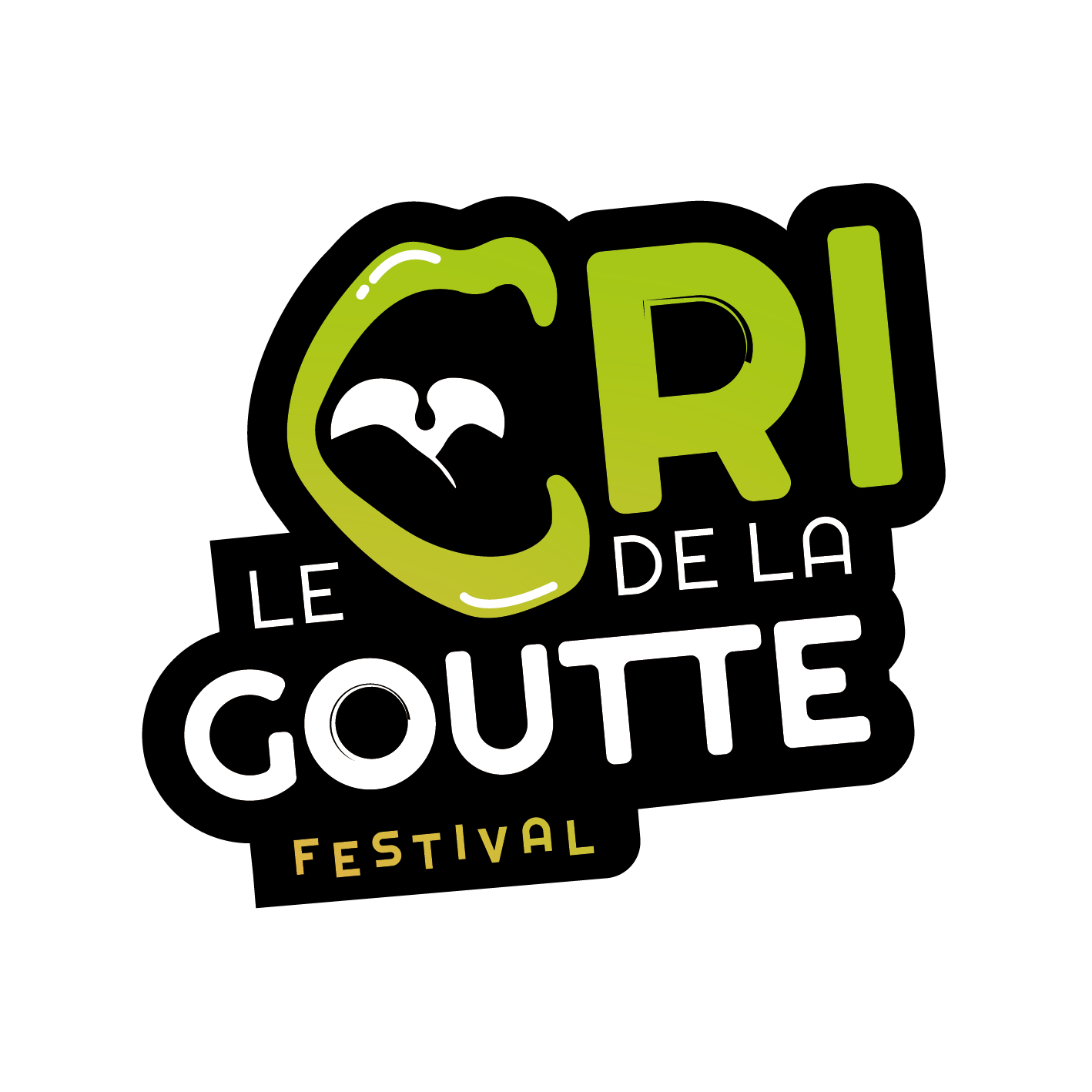 Logo Cri de la goutte, festival sponsorisé par A.R.D.E. Diagnostics immobiliers